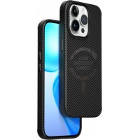 Чехол пластиковый WiWu Karbon Case MagSafe для iPhone 15 Pro LCC-107 (черный)