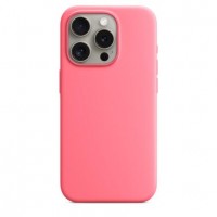 Накладка Silicone Case Magsafe для iPhone 15 Pro (Pink)