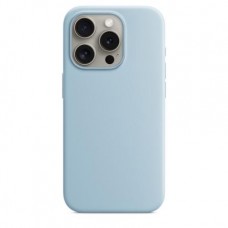 Накладка Silicone Case Magsafe для iPhone 15 Pro (Light Blue)