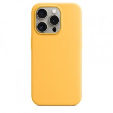 Накладка Silicone Case Magsafe для iPhone 15 Pro (Sunshine)