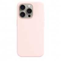 Накладка Silicone Case Magsafe для iPhone 15 Pro (Light Pink)