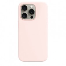 Накладка Silicone Case Magsafe для iPhone 15 Pro (Light Pink)