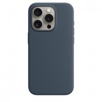 Накладка Silicone Case Magsafe для iPhone 15 Pro (Storm Blue)