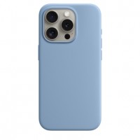 Накладка Silicone Case Magsafe для iPhone 15 Pro (Winter Blue)
