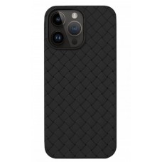 Чехол силиконовый Grid Case для iPhone 15 Pro (черный)