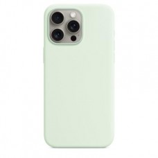 Накладка Silicone Case Magsafe для iPhone 15 Pro Max (Soft Mint)