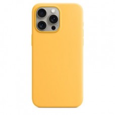 Накладка Silicone Case Magsafe для iPhone 15 Pro Max (Sunshine)