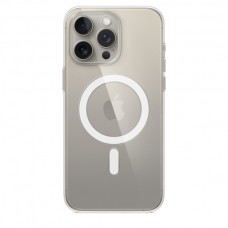 Накладка Clear Case MagSafe для iPhone 15 Pro Max (Прозрачный)