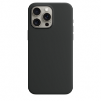 Накладка Silicone Case Magsafe для iPhone 15 Pro Max (Black)