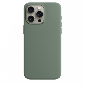 Накладка Silicone Case Magsafe для iPhone 15 Pro Max (Cypress)