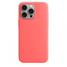 Накладка Silicone Case Magsafe для iPhone 15 Pro Max (Guava)