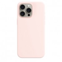 Накладка Silicone Case Magsafe для iPhone 15 Pro Max (Light Pink)