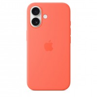 Накладка Silicone Case Magsafe для iPhone 16 (Tangerine)
