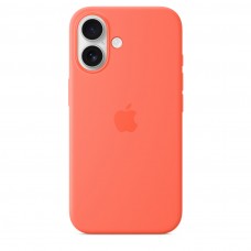Накладка Silicone Case Magsafe для iPhone 16 (Tangerine)