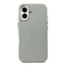Накладка Leather Case MagSafe для iPhone 16 (Light Gray)