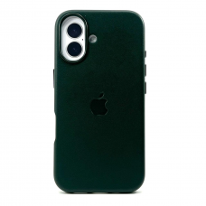 Накладка Leather Case MagSafe для iPhone 16 (Green)