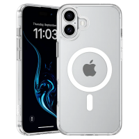 Чехол силиконовый MagSafe для iPhone 16 (Прозрачный)