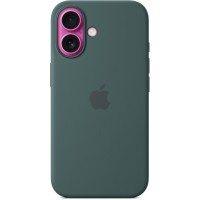 Накладка Silicone Case Magsafe для iPhone 16 (Lake Green)