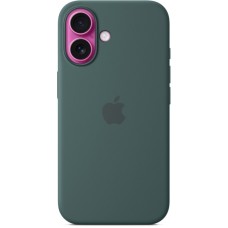 Накладка Silicone Case Magsafe для iPhone 16 (Lake Green)