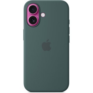 Накладка Silicone Case Magsafe для iPhone 16 (Lake Green)