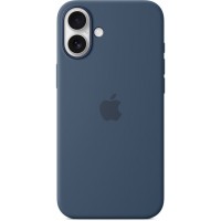 Накладка Silicone Case Magsafe для iPhone 16 Plus (Denim)