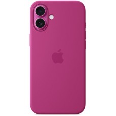 Накладка Silicone Case Magsafe для iPhone 16 Plus (Fuchsia)