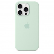 Накладка Silicone Case Magsafe для iPhone 16 Pro (Aquamarine)