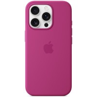 Накладка Silicone Case Magsafe для iPhone 16 Pro (Fuchsia)