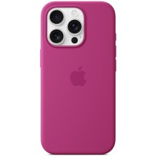 Накладка Silicone Case Magsafe для iPhone 16 Pro (Fuchsia)