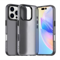 Чехол пластиковый J-CASE для iPhone 16 Pro (Черный-матовый)