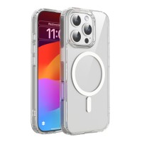 Чехол силиконовый MUTURAL MagSafe для iPhone 16 Pro Max (Прозрачный)