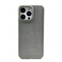 Чехол-накладка Carbon Big Hole Ring MagSafe 1500D для iPhone 16 Pro Max (Серый)