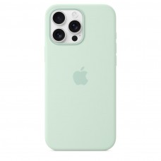 Накладка Silicone Case Magsafe для iPhone 16 Pro Max (Aquamarine)