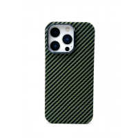 Чехол-накладка Carbon Ring MagSafe 1500D для iPhone 16 Pro Max (Желтый)