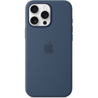 Накладка Silicone Case Magsafe для iPhone 16 Pro Max (Denim)