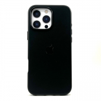 Накладка Leather Case MagSafe для iPhone 16 Pro Max (Black)