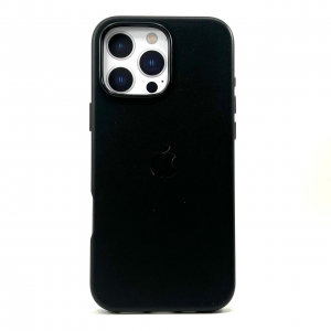 Накладка Leather Case MagSafe для iPhone 16 Pro Max (Black)