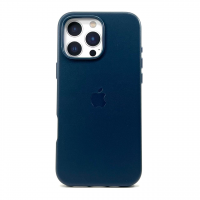 Накладка Leather Case MagSafe для iPhone 16 Pro (Blue)