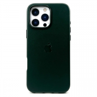 Накладка Leather Case MagSafe для iPhone 16 Pro Max (Green)