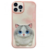 Чехол-накладка Nimmy Eyes Series для iPhone 15 (Розовый)