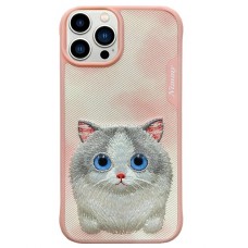 Чехол-накладка Nimmy Eyes Series для iPhone 15 Pro Max (Розовый)