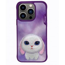 Чехол-накладка Nimmy Eyes Series для iPhone 15 (Фиолетовый)