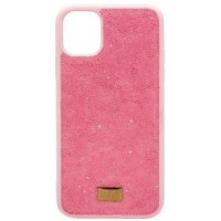 Чехол-накладка Swarovski для iPhone 15 Pro (Розовый)