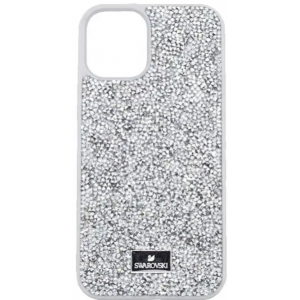 Чехол-накладка Swarovski для iPhone 15 Pro Max (Белый)