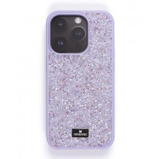 Чехол-накладка Swarovski для iPhone 14 Pro (фиолетовый)