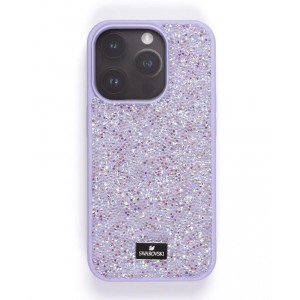 Чехол-накладка Swarovski для iPhone 16 Pro Max (фиолетовый)