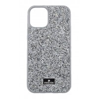 Чехол-накладка Swarovski для iPhone 16 Pro (белый)