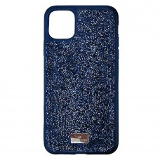 Чехол-накладка Swarovski для iPhone 16 (синий)