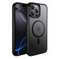 Чехол пластиковый J-CASE Magsafe для iPhone 16 Pro Max (Черный)