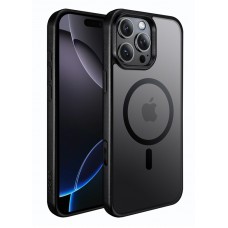 Чехол пластиковый J-CASE Magsafe для iPhone 16 (Черный)